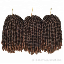 Ombre Spring Twist плетена на една кука коса за жени